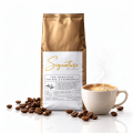 Coffee beans  and tea