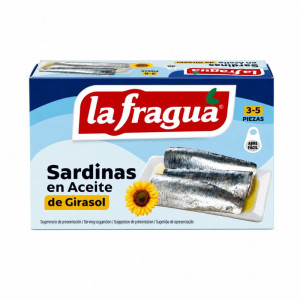 სარდინები მზესუმზირის ზეთში 115გრ - La Fragua
