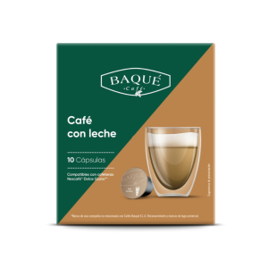 Coffee Capsules 10pcs Dolce Gusto Baque - Cafe Con Leche