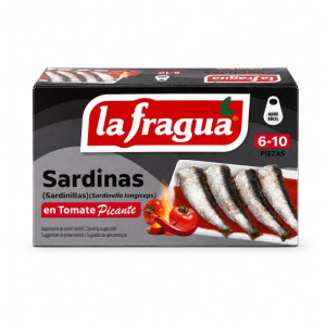 სარდინები ცხარე ტომატის სოუსში 87გრ - La Fragua