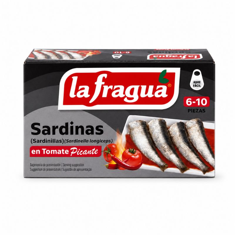 სარდინები ცხარე ტომატის სოუსში 87გრ - La Fragua